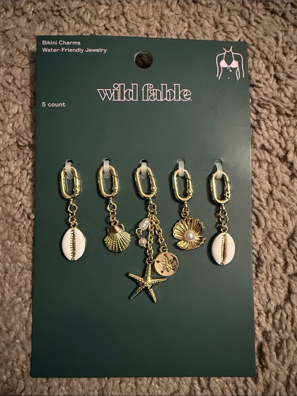 wild fable Gold Shell & Starfish Bikini Charm Set
